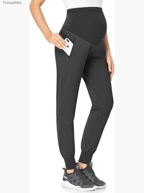 Maternity Joggers Scrub Pants Quick-Dry Lightweight Active Pants